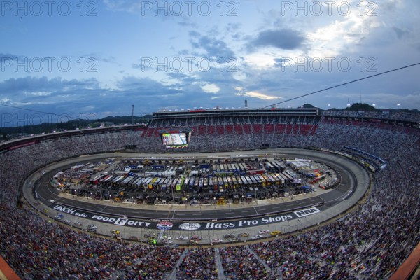 August 18, 2018, Bristol, Tennessee, USA: The Monster Energy NASCAR Cup Series teams take to the