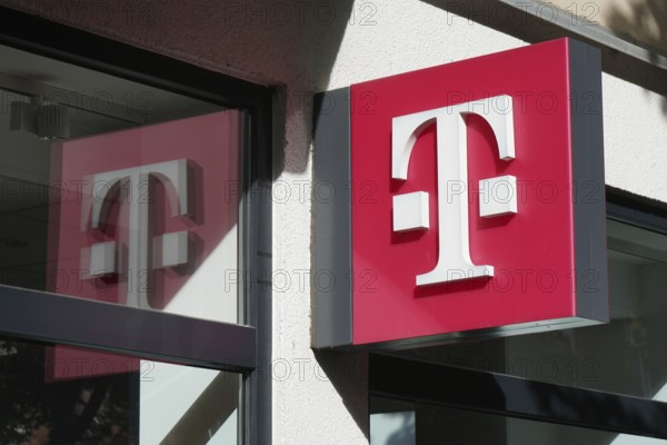 Hannover, Germany - October 8, 2017: T logo at German telecommunications company Telekom