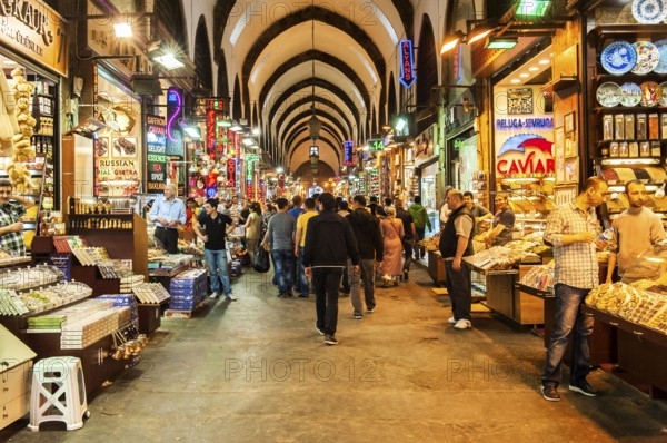 Grand Bazaar, covered alleys, Istanbul, Turkey, Bazaar, Asia