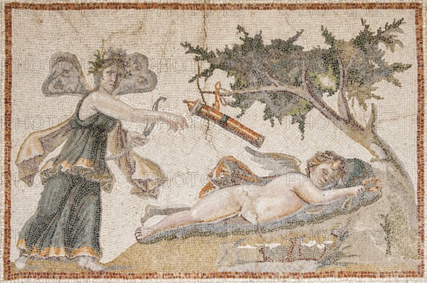 Mosaic, 3rd century AD, Archaeological Museum, Antioch, Eros, Cupid and Psyche, Hatay