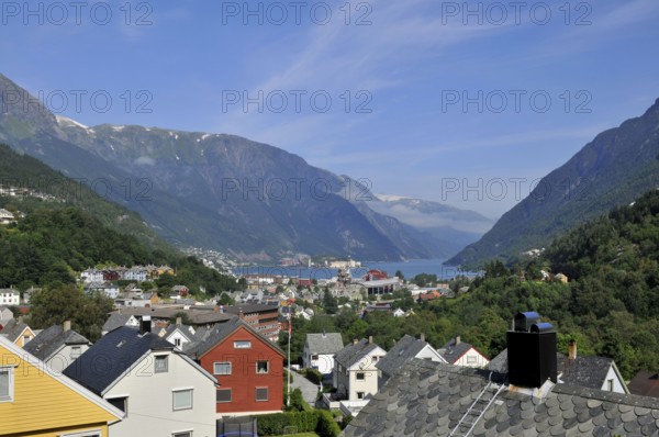 Wooden houses, Sorfjord, Sörfjord, Odda, Norway, Europe
