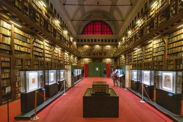 Milan Italy. Biblioteca Ambrosiana. Ambrosian Library inside Pinacoteca Ambrosiana