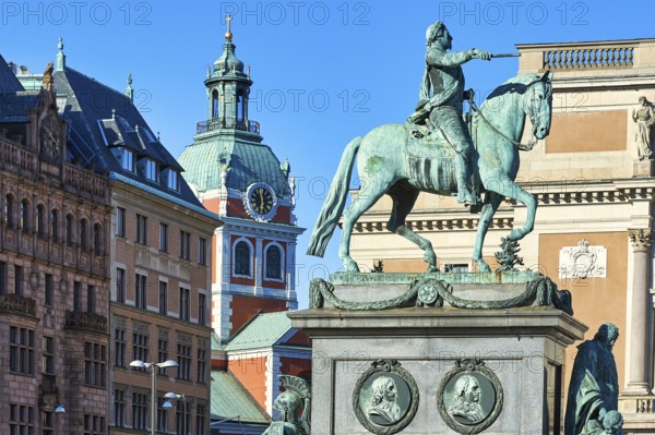 A view in the historical centre (old town) of Stockholm Sweden