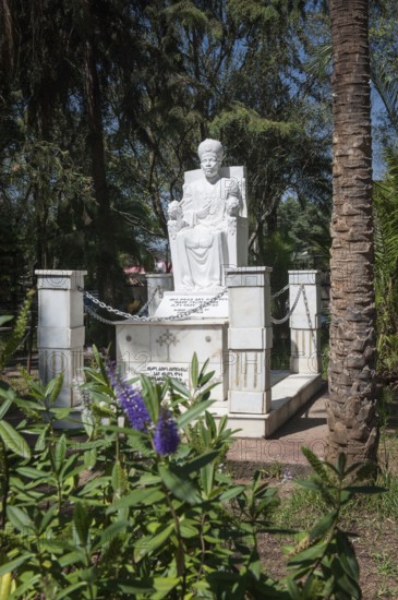 Statue of Patriarch Abune Petros, Trinity Cathedral, Addis Ababa, Ethiopia, Kiddist Selassie,