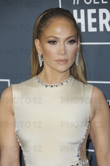 Jennifer Lopez at the 25th Annual Critics' Choice Awards held at the Barker Hangar in Santa Monica,
