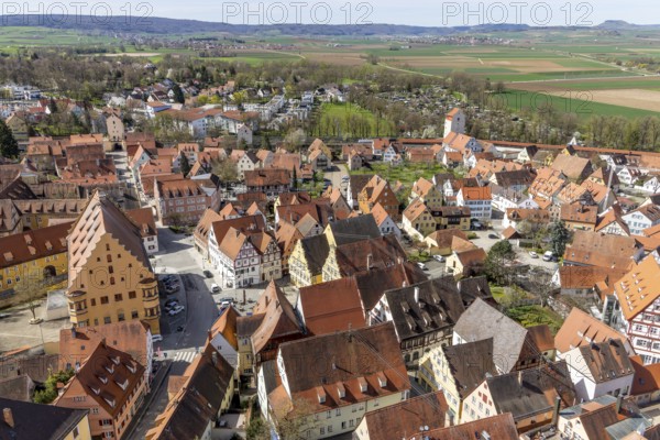 View of the old town towards Berger Tor tor from the Daniel church tower of St George's Church,
