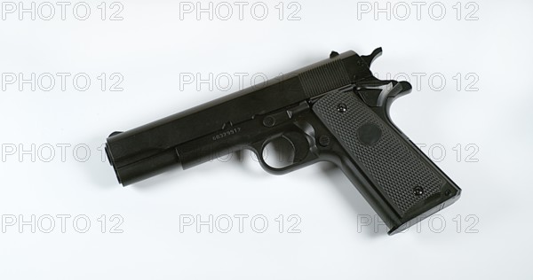 Pistol against White background