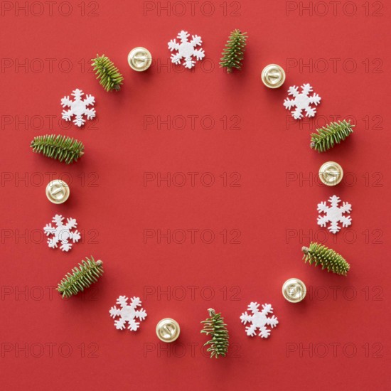 Christmas eve elements with copy space