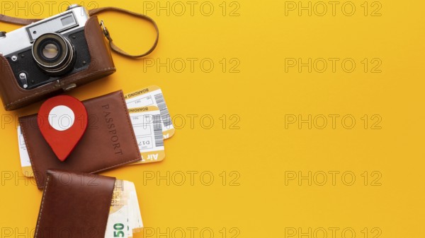 View tourist objects arrangement