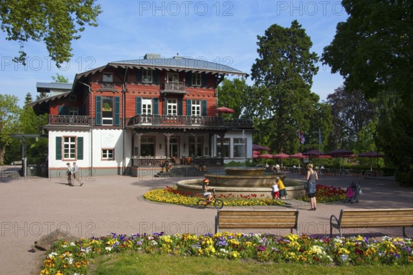 Spa hotel, Villa Borgnis, spa garden, Königstein, Taunus, Hesse, Germany, Europe