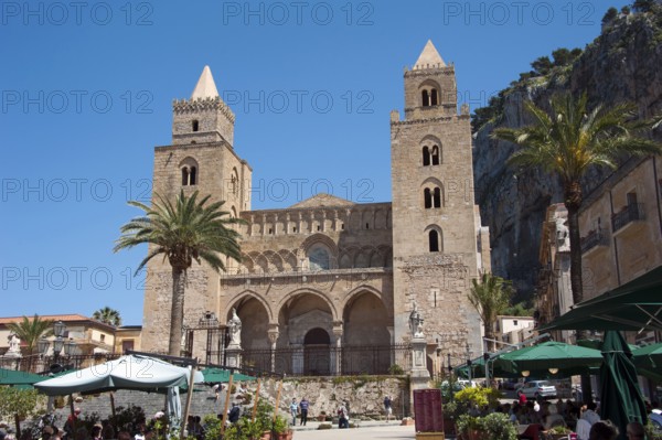 Cathedral, Old Town, Cefalu, Province of Palermo, Sicily, Italy, Europe