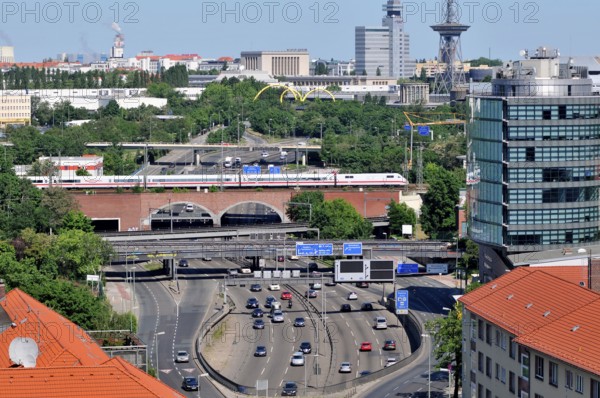 Kurfürstendamm slip road, city motorway, A 100, Berlin, Germany, Europe