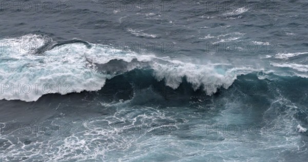Waves in Atlantic Ocean, Porto Moniz, Madeira Island Portugal