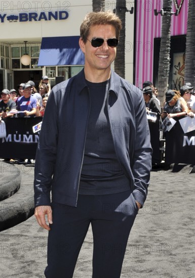 Tom Cruise at Universal Celebrates The Mummy Day With 75-Foot Sarcophagus Takeover At Hollywood And
