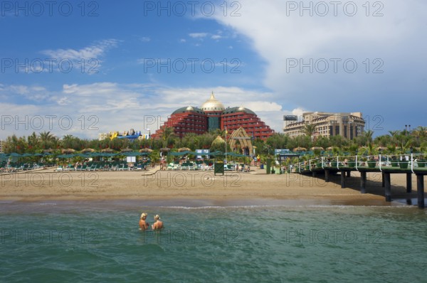 Delphin Palace Hotel on Antalya Beach, Turkish Riviera, Turkey, Asia