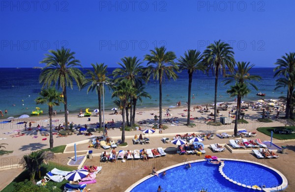 Playa d'en Bossa, Ibiza, Balearic Islands, Spain, Europe