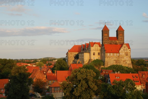 Collegiate Church of St. Servatius, Schlosskirche, Schlossberg, Quedlinburg, Saxony-Anhalt,