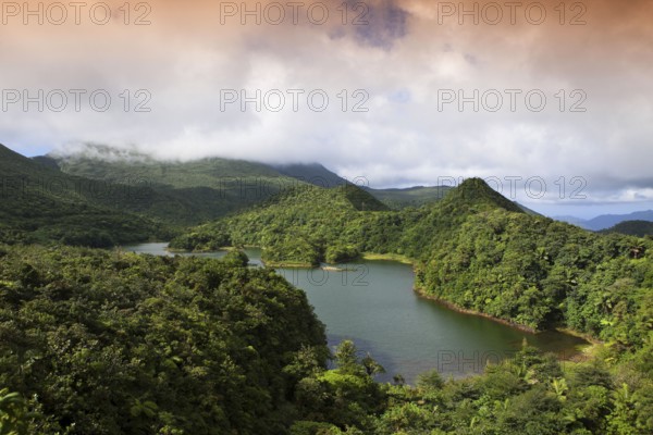Freshwater Lake, Morne Trois Pitons National Park, Lesser Antilles, Leeward Islands, Freshwater