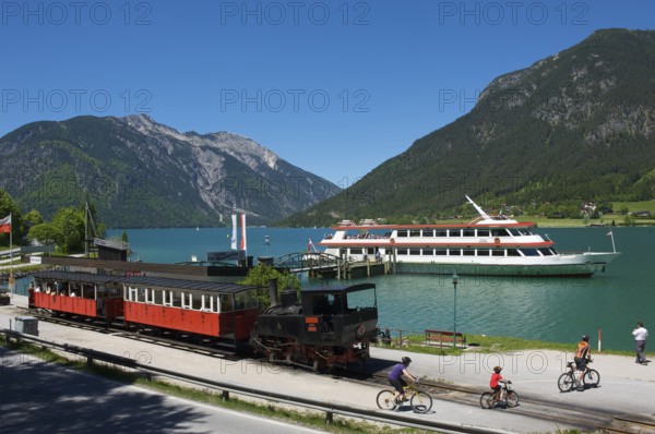 Seebahnhof der Achenseebahn, Seealm am Achensee, Tyrol, Austria, Europe
