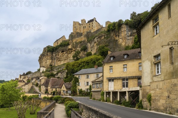Beynac-et-Cazenac, France - 12 May, 2022: the historic and picturesque medieval village of