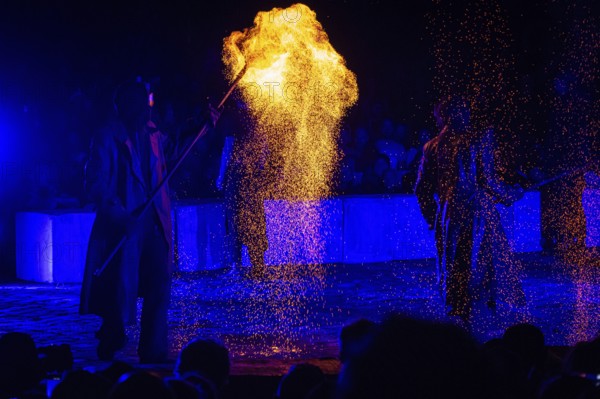 As part of the international theatre festival Sommerwerft 2023 at the Weseler Werft in Frankfurt am