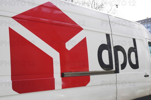Hannover, Germany - March 2, 2020: dpd logo and brand on delivery van. DPD stands for Dynamic