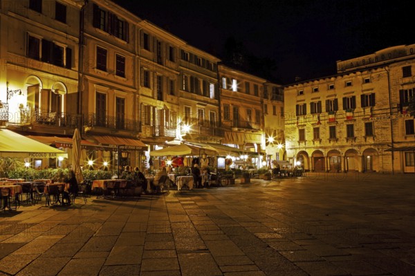 Piazza Motta, Old Town, Orta San Giulio, on Lake Orta, Province of Novara, Piedmont, Lago d'Orta,