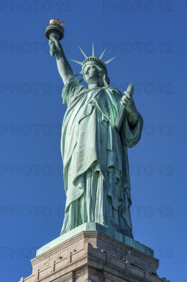 New York. Manhattan.The Statue of Liberty on Liberty Island