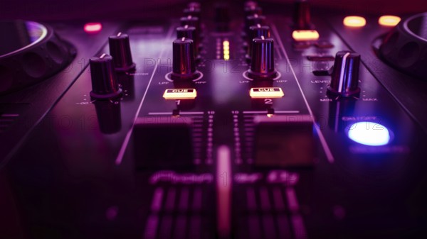 Dj console, bokeh, Pioneer DJ