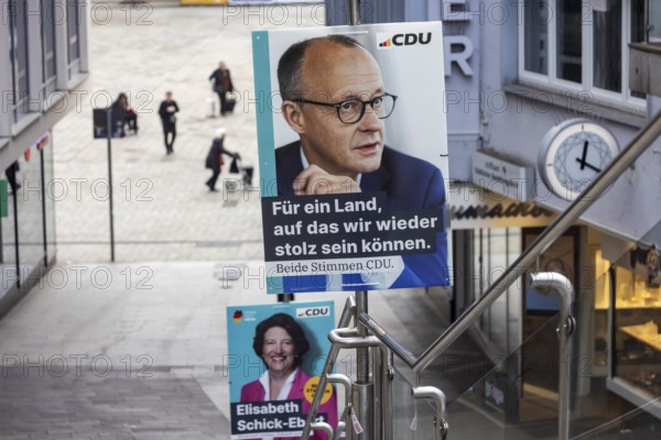 Election poster for the Bundestag election 2025. BTW25. election advert for the CDU party with the