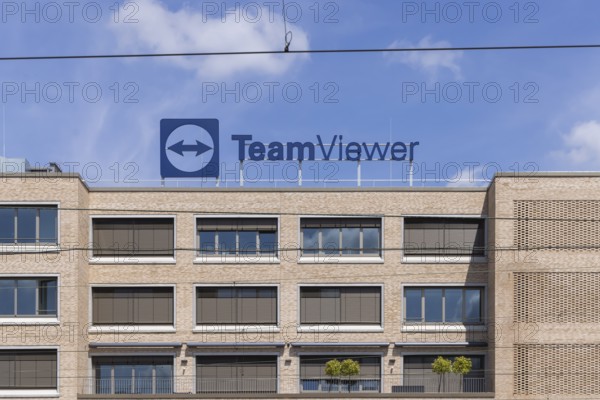TeamViewer Deutschland GmbH, software company. Company headquarters with logo at Göppingen main