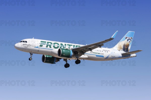 An Airbus A320neo aircraft of Frontier Airlines with the registration number N362FR at Las Vegas