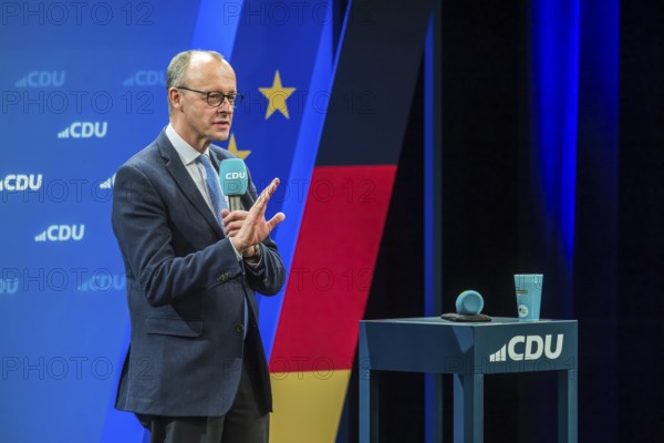Election event of the CDU party for the Bundestag elections with top candidate Friedrich Merz.