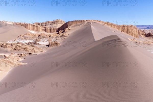 View of the Duna Mayor dune, in the Valle de la Luna, San Pedro de Atacama, San Pedro de Atacama,