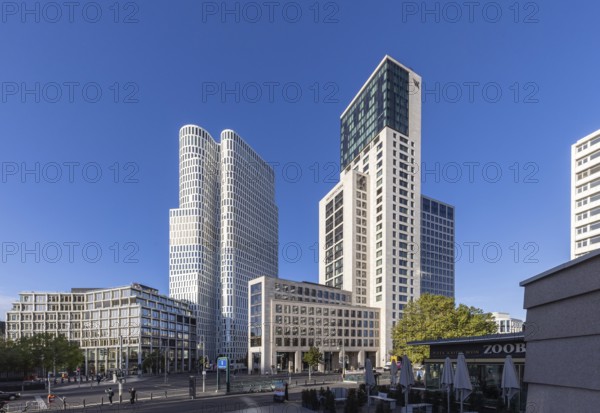 Hotel Motel One Berlin-Upper West and Hotel Waldorf Astoria, Zoofenster. City view Berlin, Germany,
