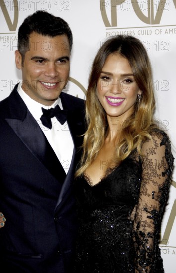 Jessica Alba and Cash Warren at the 24th Annual Producers Guild Awards held at the Beverly Hilton