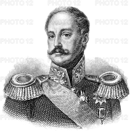 Portrait of Nicholas I, 1796 - 1855, Emperor of Russia, King of Poland and Grand Duke of Finland,