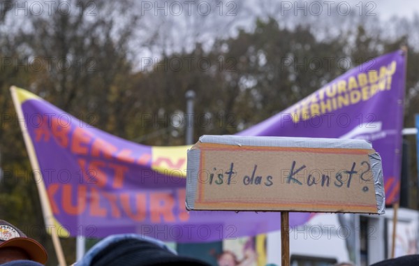 Germany, Berlin, 13 November 2024, cultural scene, demonstration against cultural cuts, Brandenburg