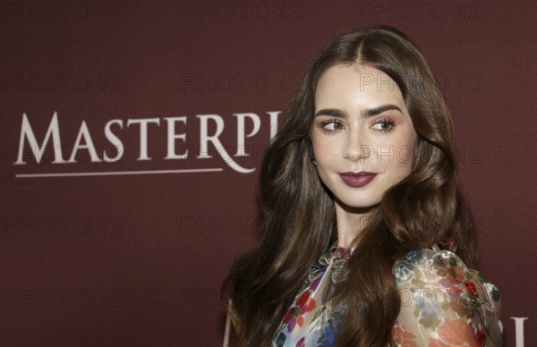 Lily Collins at the 'Les Miserables' Photo Call held at the Linwood Dunn Theater in Hollywood, USA