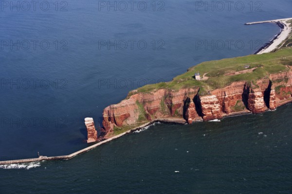 Heligoland High Seas Island, Red Sandstone Cliffs, Bird Rock, Lange Anna, Steep Coast, Germany,