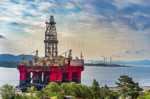 Oil rig, Rørvika, Anneland, Rørvika, Norway, Europe