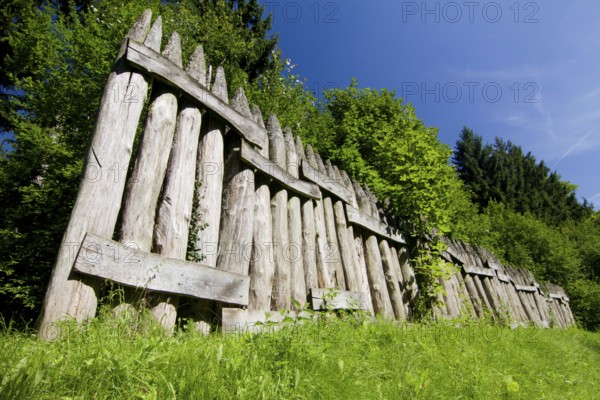 Germany, Hesse, Limeshain, Limes rampart, rampart, Limes, reconstruction, Roman period, Limes,