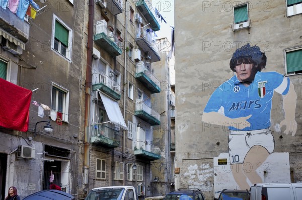 Naples Campania Italy. Made on the occasion of the second Scudetto of Napoli, in the 1990, the