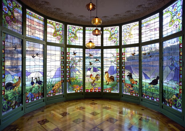 Barcelona. Catalonia. Spain. The Casa Lleo Morera is a building designed by noted modernisme