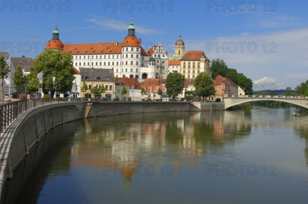 Neuburg on the Danube, Neuburg Castle, Neuburg Castle, Danube, Upper Bavaria, Bavaria, Germany,