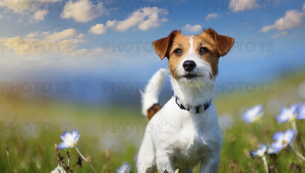 KI generated, animal, animals, mammal, mammals, a, single animal, Jack Russell Terrier, (Canis