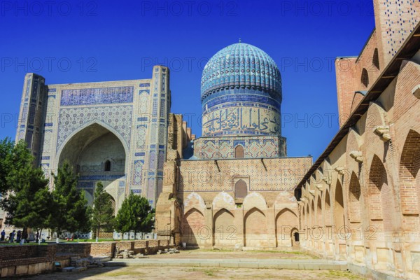 Bibi-Khanym Mosque in Samarkand, Uzbekistan, Asia