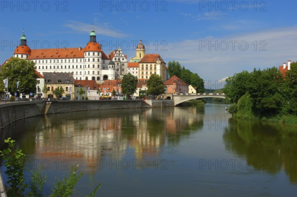 Neuburg on the Danube, Neuburg Castle, Neuburg Castle, Danube, Upper Bavaria, Bavaria, Germany,
