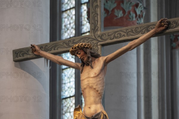 Crucifix in the high choir of Altenberg Cathedral (also known as Bergischer Dom), former monastery