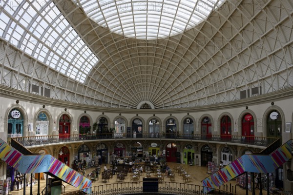 Interior view, Leeds Corn Exchange, Leeds, England, Great Britain